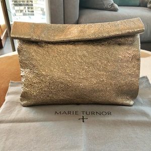 Marie Turnor Gold Clutch